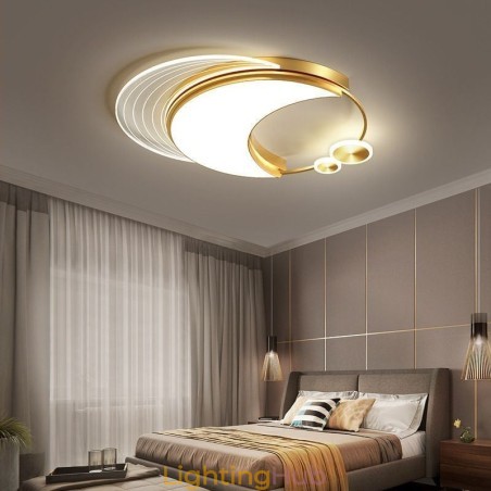 Dimmable Ceiling Light Modern Flush Mount Lighting Fixtures with Moon Shape 36W Dimmable Ceiling Light Modern Flush Mount Lighting Fixtures with Moon Shape 36W