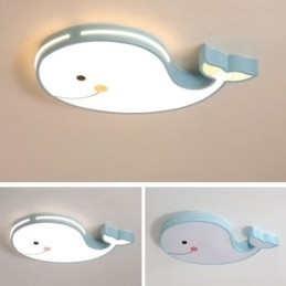 Dolphin Patterned Dimmable Ceiling Light Creative Ceiling Fixture Children