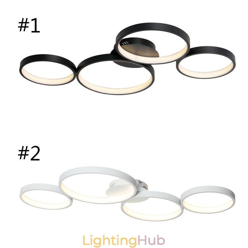 Ceiling Lamp 7200LM 4 Rings Lighting Fixture
