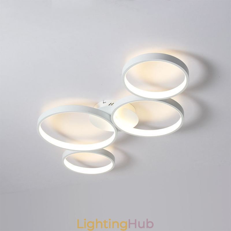 Ceiling Lamp 7200LM 4 Rings Lighting Fixture