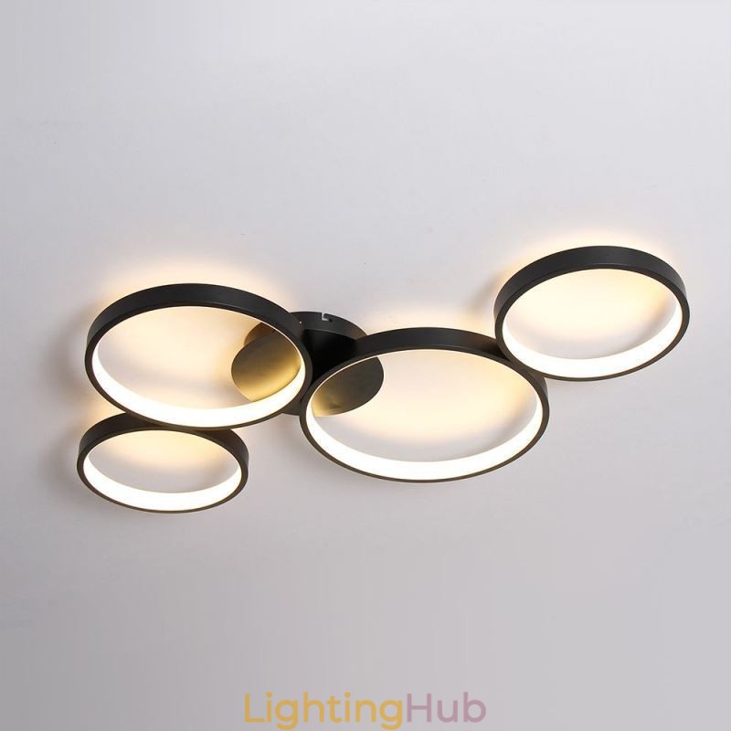 Ceiling Lamp 7200LM 4 Rings Lighting Fixture