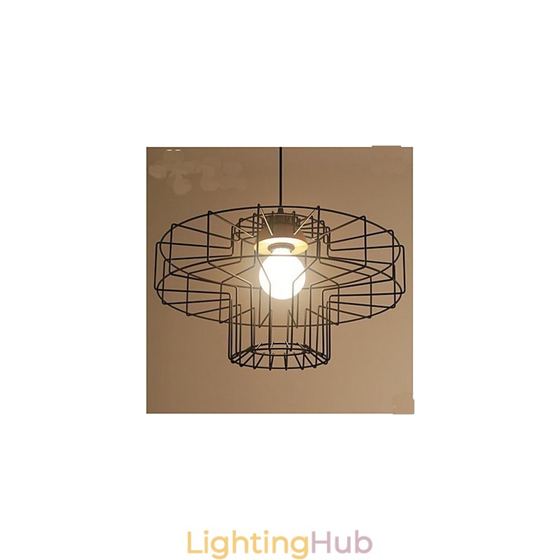 Single head Iron Chandelier Chandelier Retro Mesh