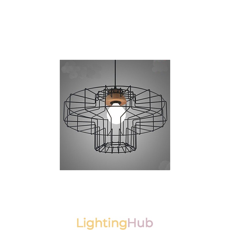 Single head Iron Chandelier Chandelier Retro Mesh