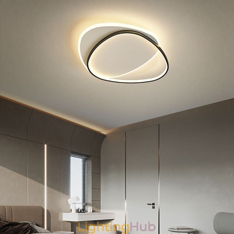 Flush Mount Double Triangle Ceiling Light