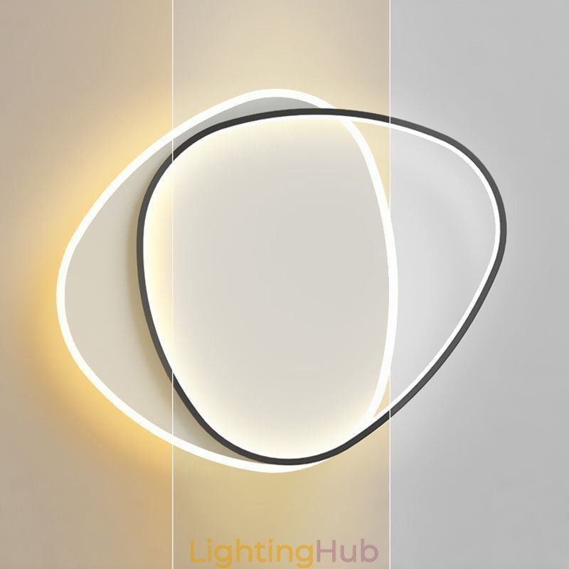 Flush Mount Double Triangle Ceiling Light