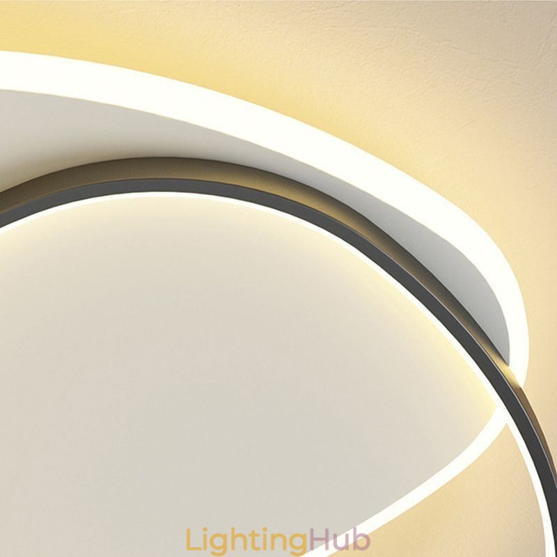 Flush Mount Double Triangle Ceiling Light