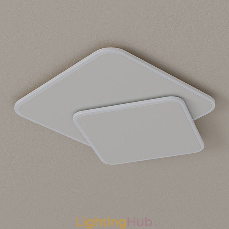 Flush Mount Double Square Ceiling Light