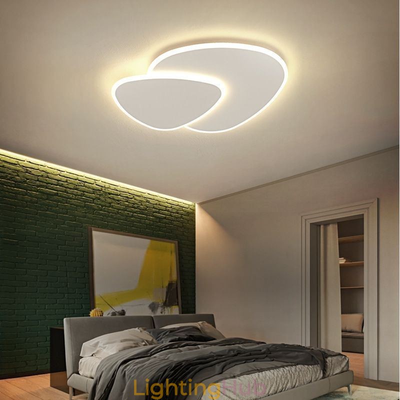 Flush Mount Double Triangle Ceiling Lighting