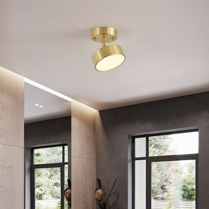 Gold Copper Mini Round Ceiling Light