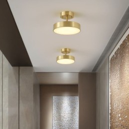Gold Copper Mini Round Ceiling Light