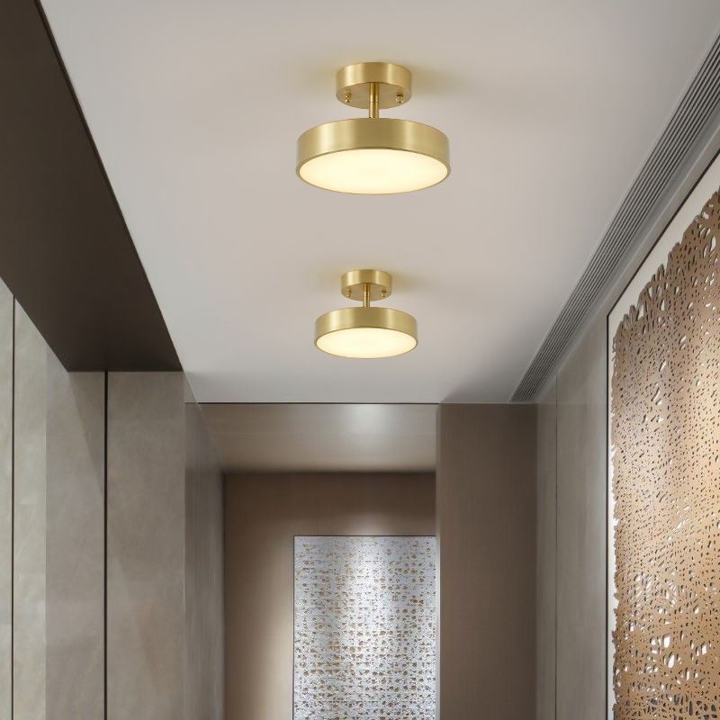 Gold Copper Mini Round Ceiling Light