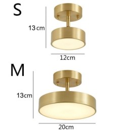 Gold Copper Mini Round Ceiling Light