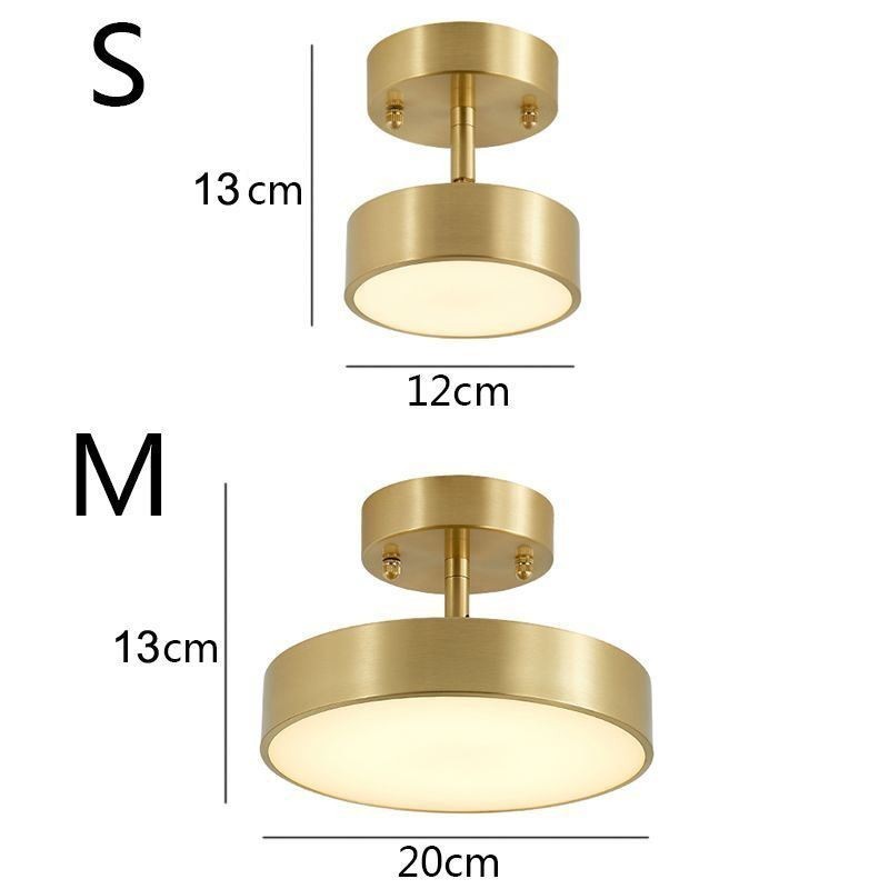 Gold Copper Mini Round Ceiling Light