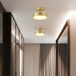 Gold Copper Mini Round Ceiling Light