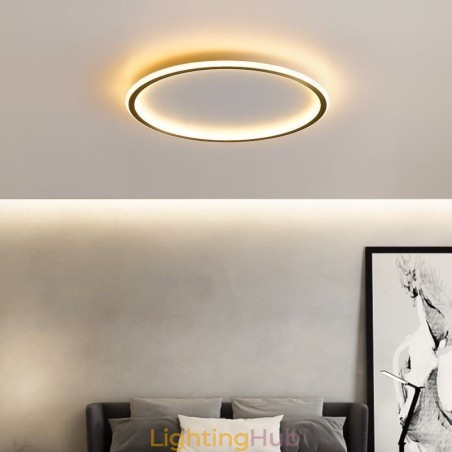 Flush Mount Ceiling Light Round Light Fixtures Tricolor Dimming Flush Mount Ceiling Light Round Light Fixtures Tricolor Dimming