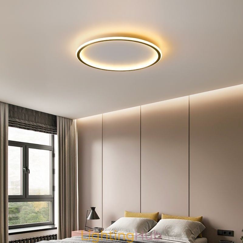 Flush Mount Ceiling Light Round Light Fixtures Tricolor Dimming