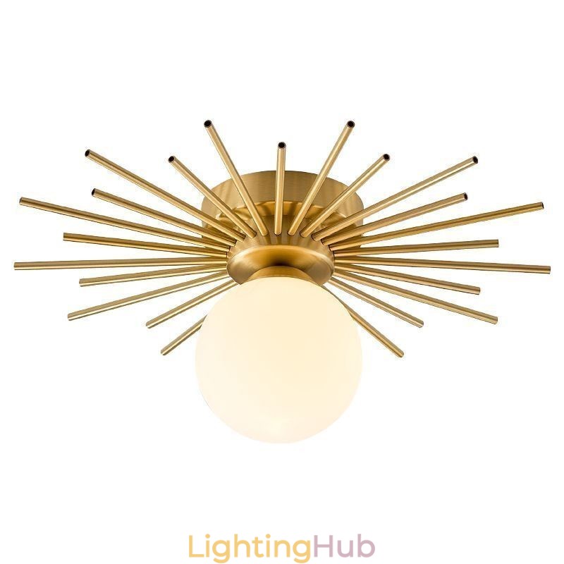 Modern 1 Light Flush Mount Ceiling Light Fixture Globe Ceiling Lamp