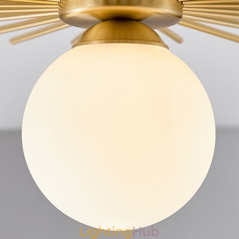 Modern 1 Light Flush Mount Ceiling Light Fixture Globe Ceiling Lamp