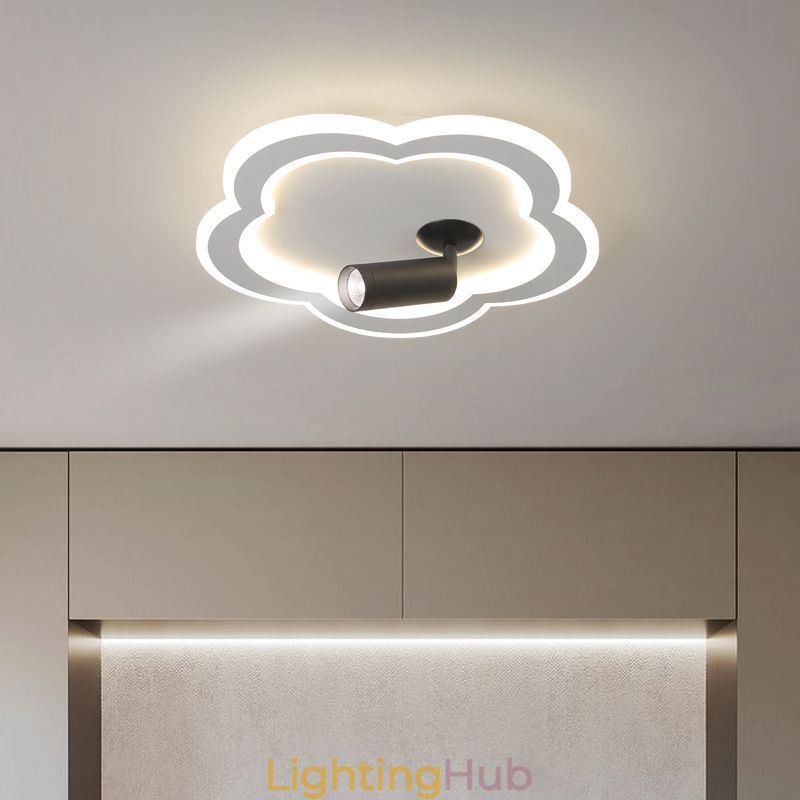 Flush Mount Acrylic Flower Shape Ceiling Light Spotlight
