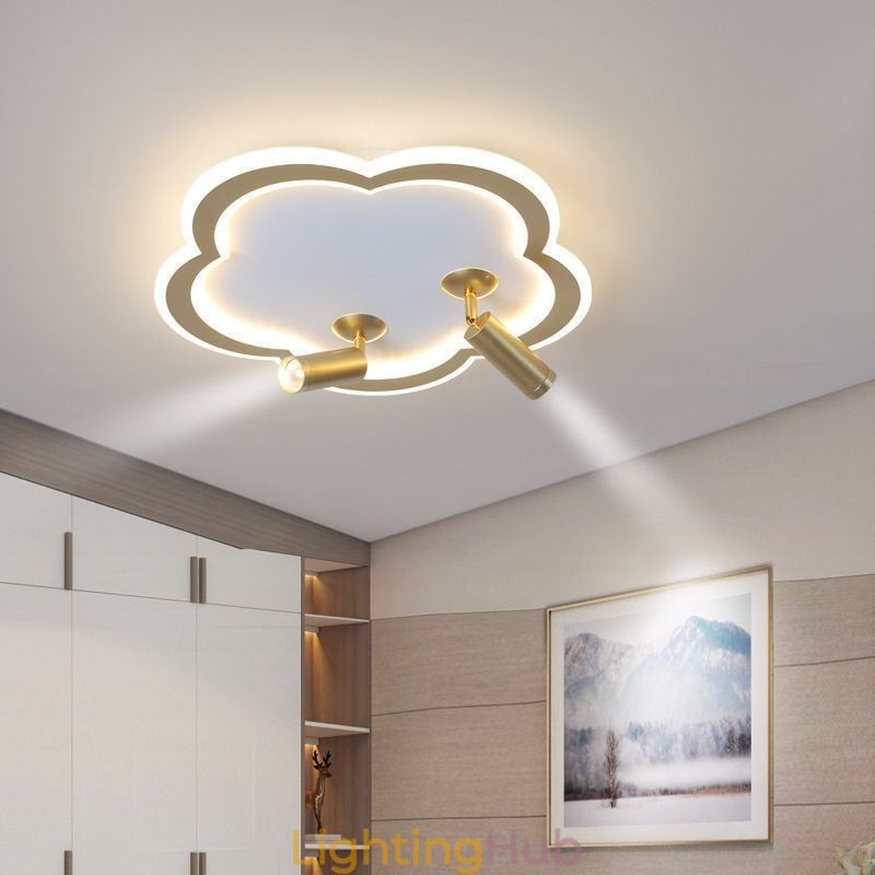 Flush Mount Acrylic Flower Shape Ceiling Light Spotlight