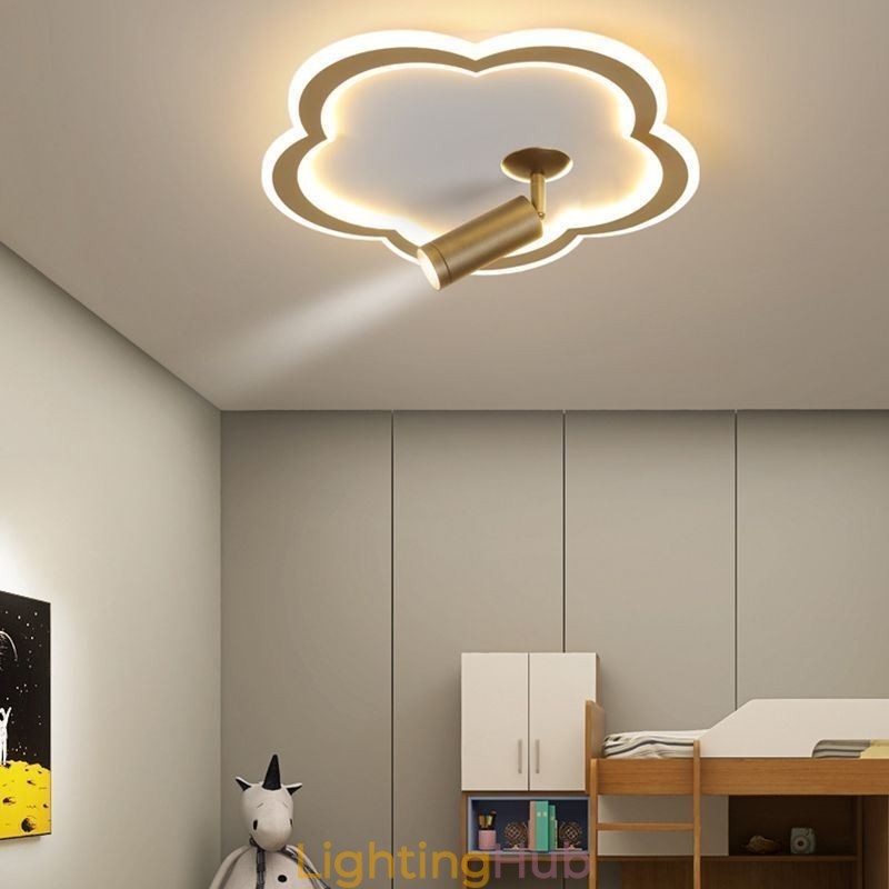 Flush Mount Acrylic Flower Shape Ceiling Light Spotlight