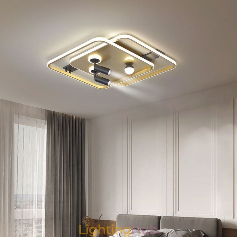 Square Flush Mount Acrylic Ceiling Light Spotlight