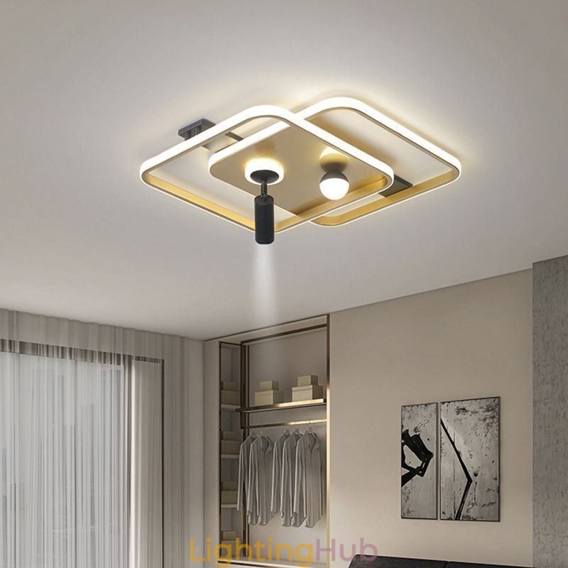 Square Flush Mount Acrylic Ceiling Light Spotlight