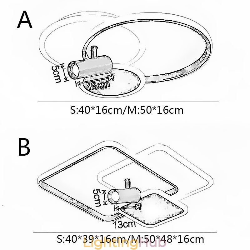 Ceiling Lamp Creative Acrylic Flush Mount Spotlight