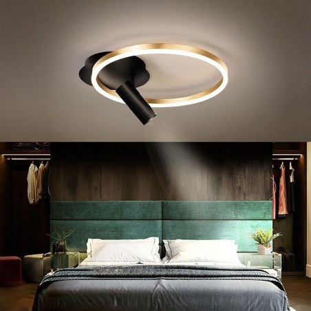 Ceiling Lamp Brushed Gold Halo Ring Lighting Spotlight Ceiling Lamp Brushed Gold Halo Ring Lighting Spotlight