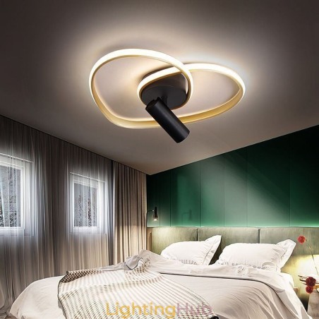 Flush Mount Brushed Gold Heart Shape Lighting Spotlight Flush Mount Brushed Gold Heart Shape Lighting Spotlight