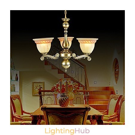 Chandelier Three Lights Bronze European Retro Classic Chandelier Three Lights Bronze European Retro Classic