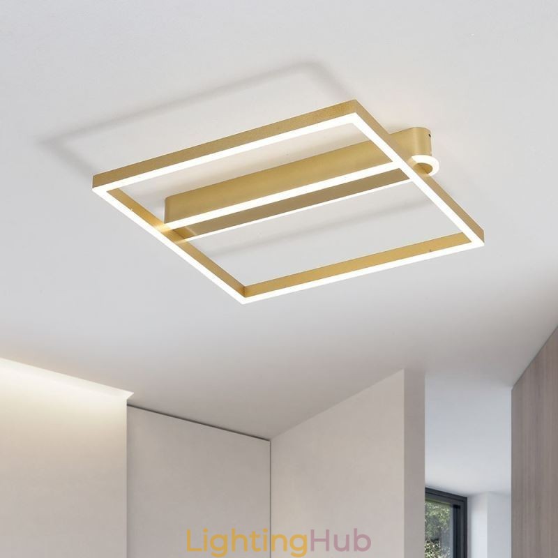 Acrylic Square Flush Mount Ceiling Light