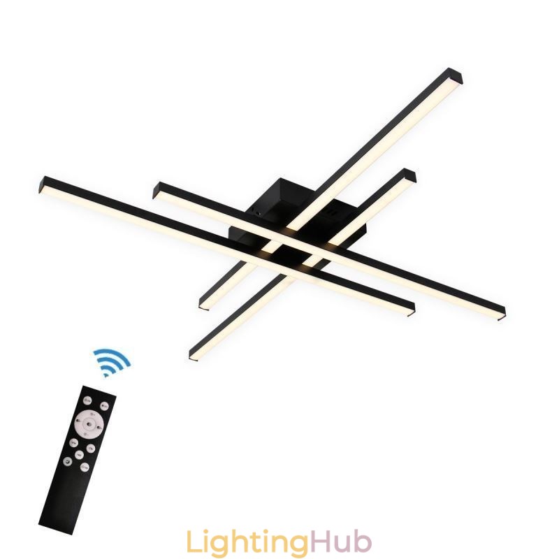 Linear Flush Mount Ceiling Light Simple Acrylic Lighting