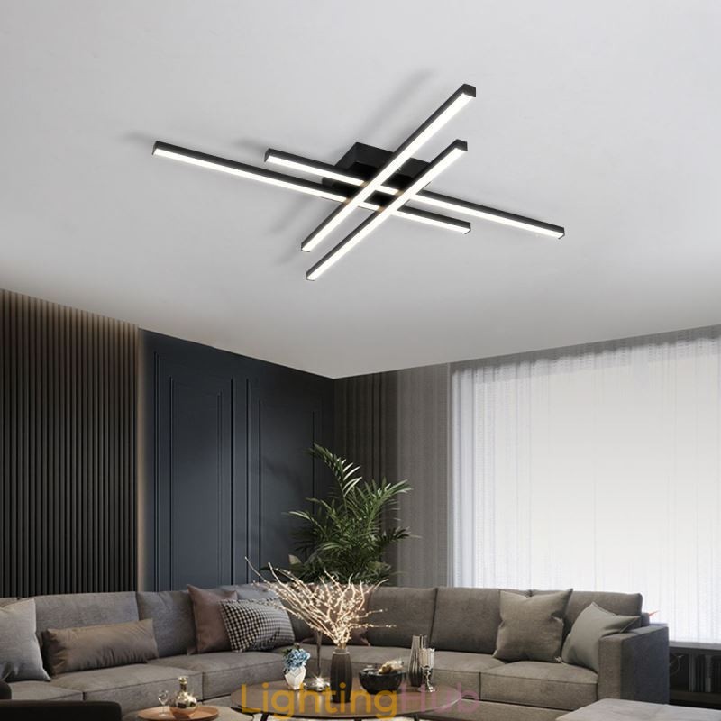 Linear Flush Mount Ceiling Light Simple Acrylic Lighting