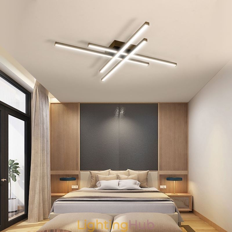 Linear Flush Mount Ceiling Light Simple Acrylic Lighting