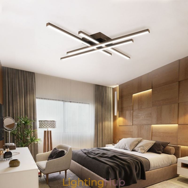 Linear Flush Mount Ceiling Light Simple Acrylic Lighting