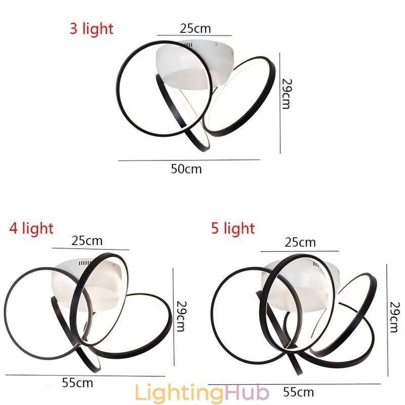 Acrylic Halo Ring Flush Mount Ceiling Light