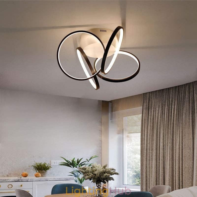 Acrylic Halo Ring Flush Mount Ceiling Light