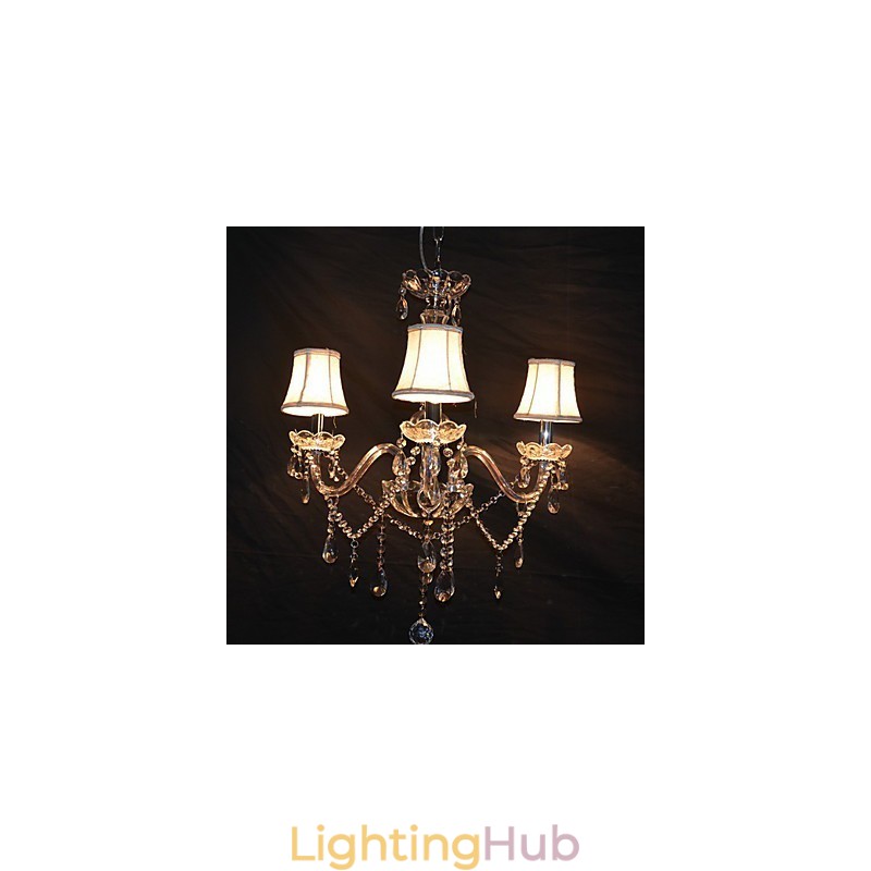 Modern Splendid 3 Lights Chandelier With Crystal Arm