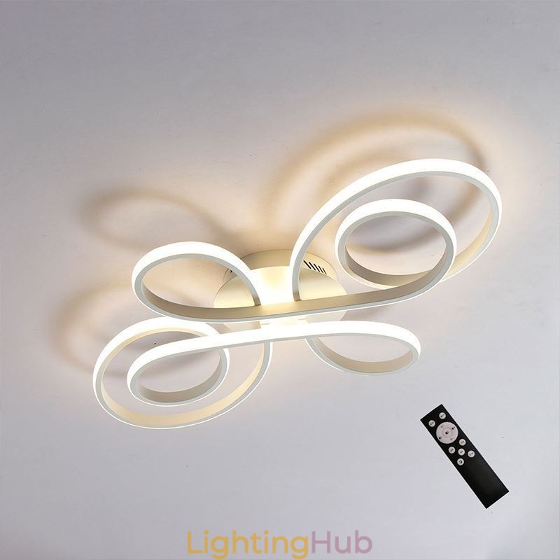 Modern Chinese Knot Flush Mount Ceiling Light