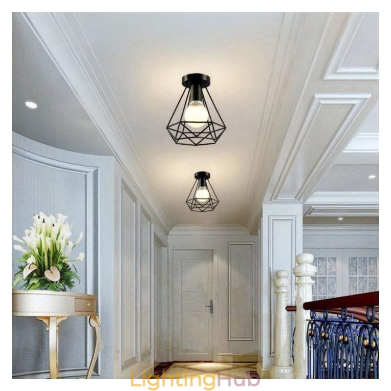 Diamond Shaped Flush Mount Ceiling Light
