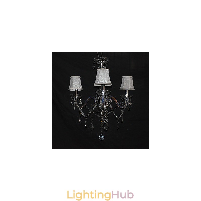 Modern Splendid 3 Lights Chandelier With Crystal Arm