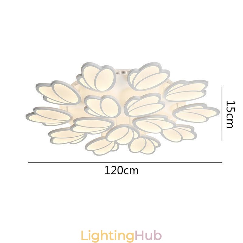 Modern Flush Mount Ceiling Light Tulip Decorative Lighting