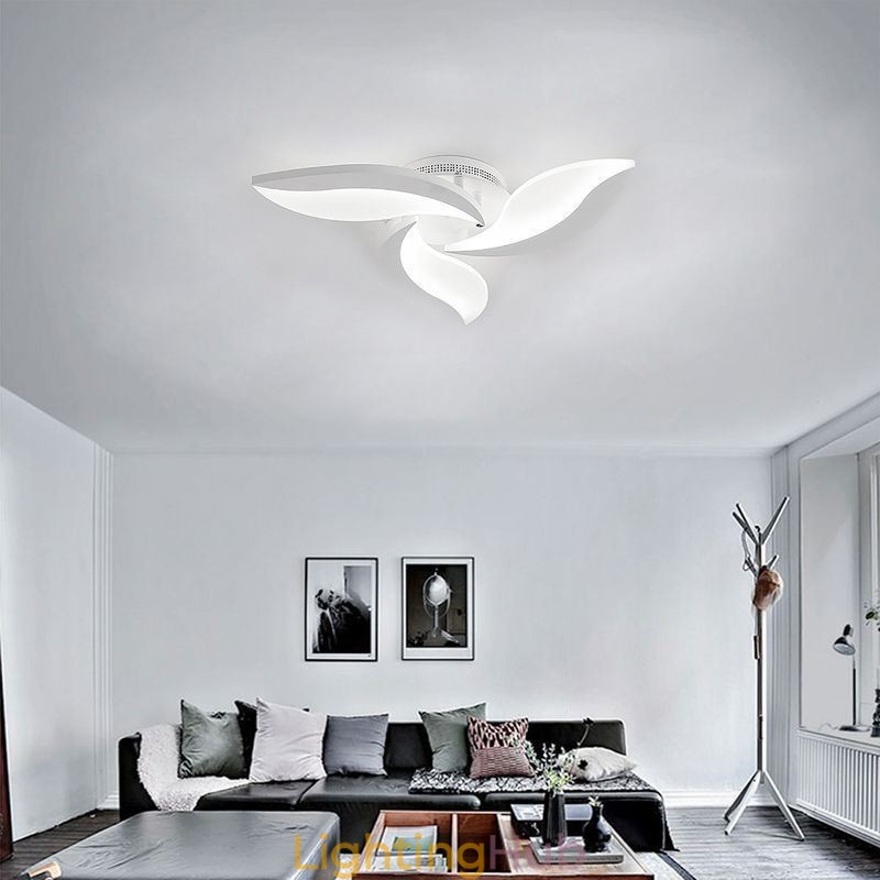 Acrylic Petal Flush Mount Ceiling Light