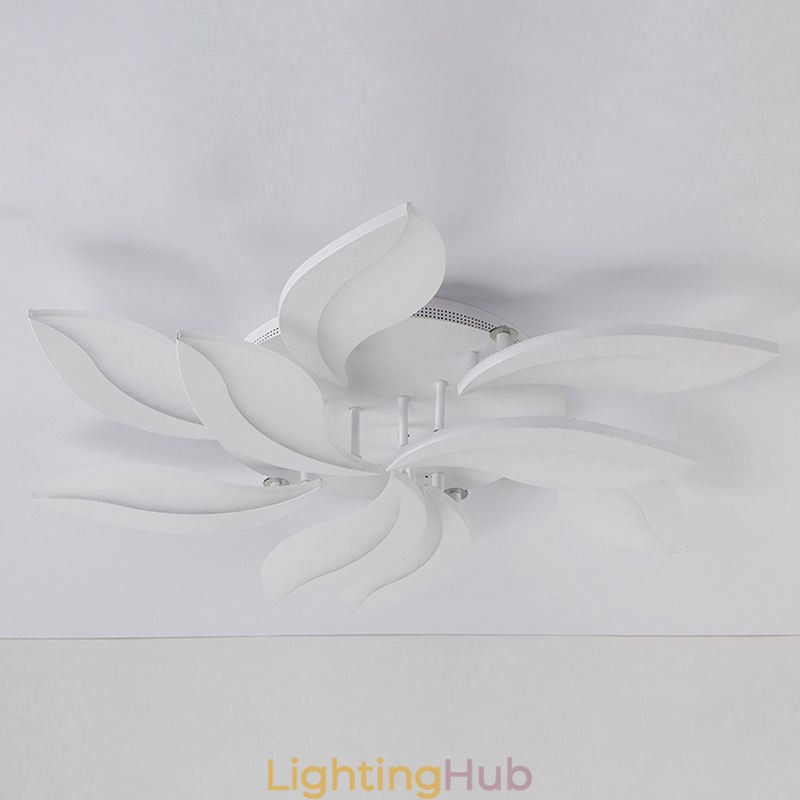 Acrylic Petal Flush Mount Ceiling Light