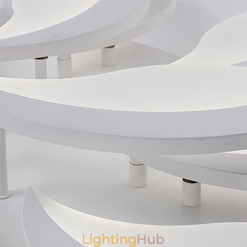 Acrylic Petal Flush Mount Ceiling Light