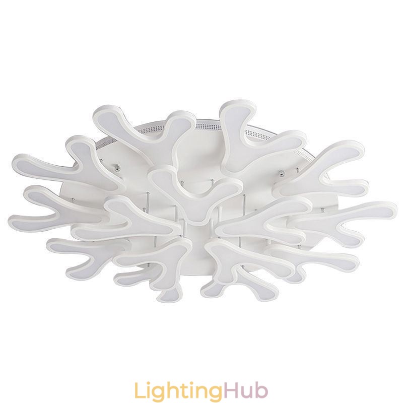 Acrylic Antler Flush Mount Ceiling Light