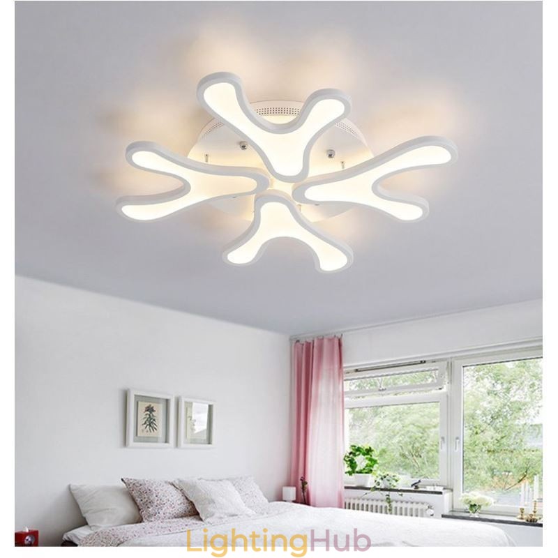 Acrylic Antler Flush Mount Ceiling Light