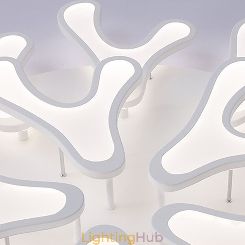 Acrylic Antler Flush Mount Ceiling Light