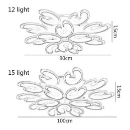 Petal Shaped Flush Mount Ceiling Light